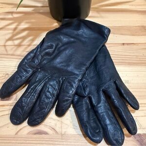 Vintage Fownes Cashmere Lined Leather Gloves